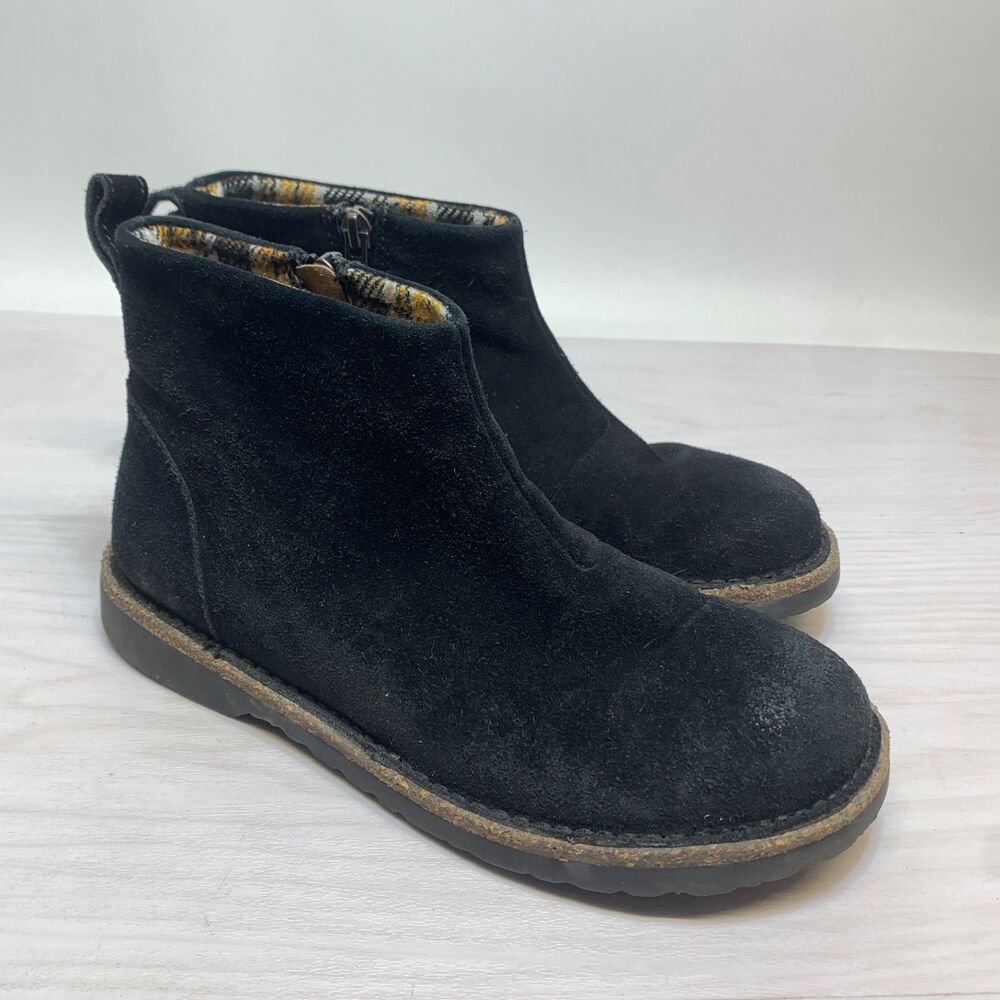 Birkenstock Unisex‎ Melrose Black Suede Chelsea Boots Size 37 Mens 4 Womens 6